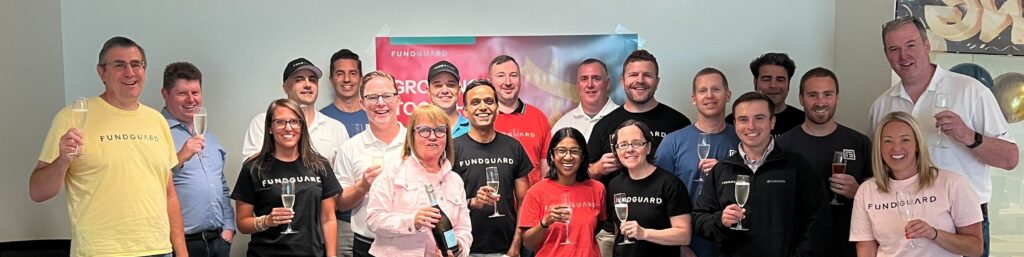 the fundguard team gathered together for a group photo